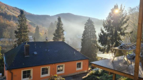 Waldhaus zum gechillten Hirsch in der Natur, bei der Moseltherme Traben-Trarbach